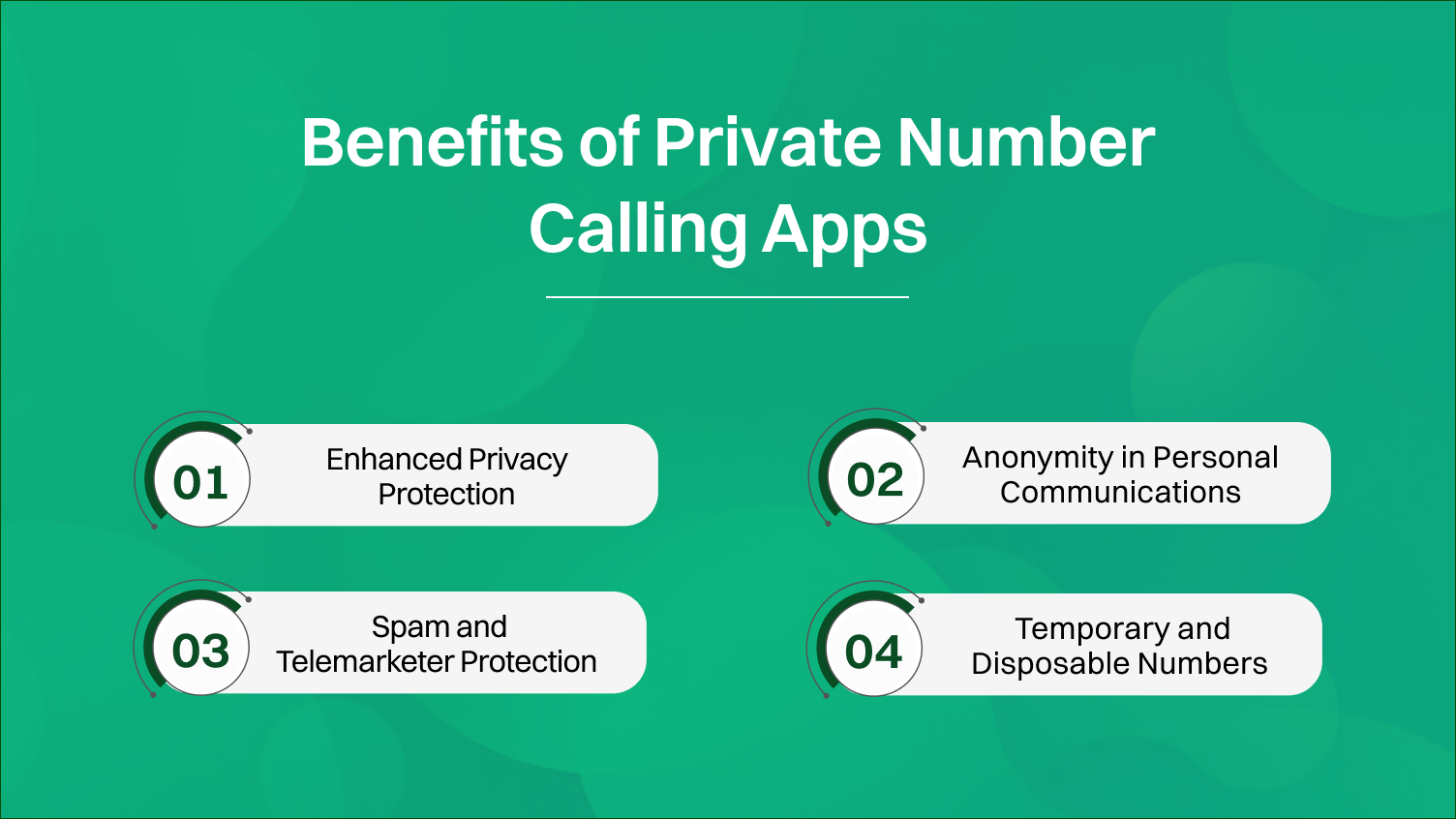 Benefits of private number calling apps.