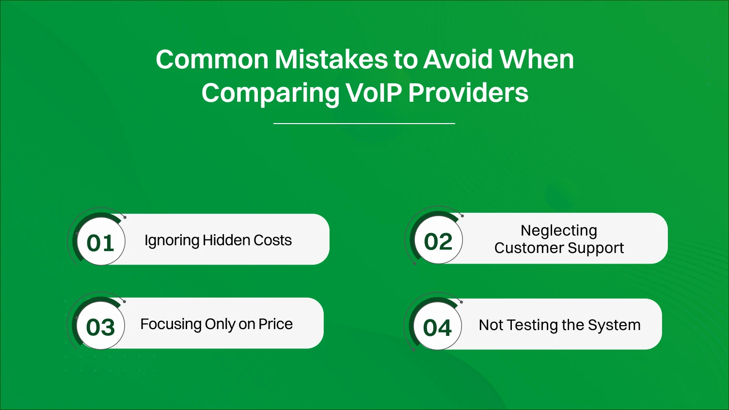 Common Mistakes to Avoid When Comparing VoIP Providers