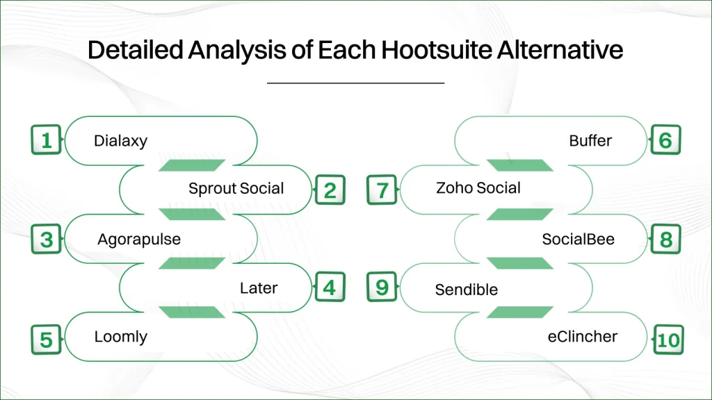 Detailed Analysis of Each Hootsuite Alternative