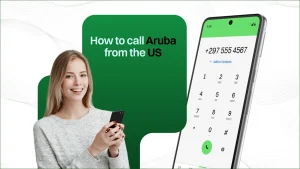 how to call Aruba from the US?