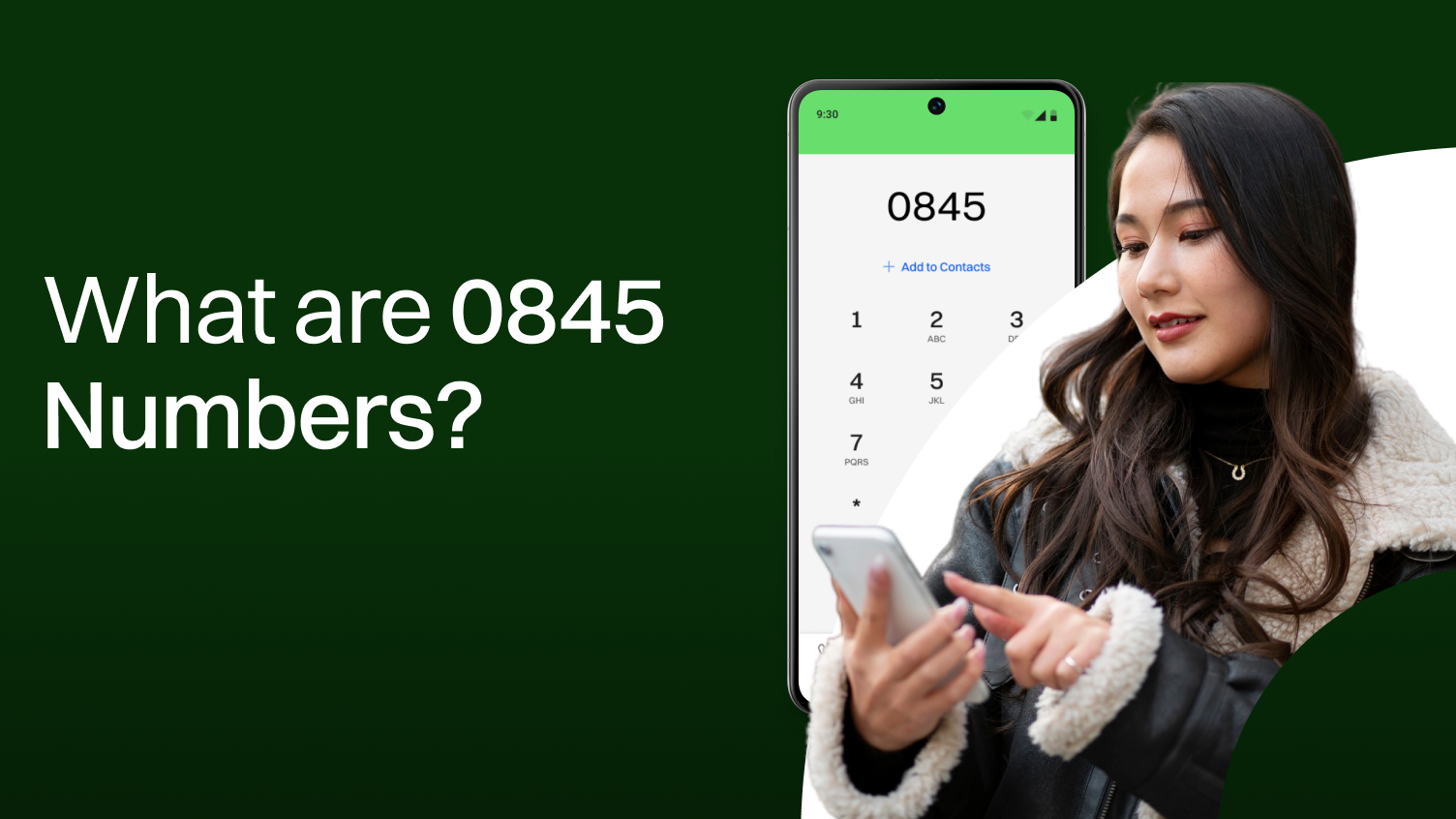 what are 0845 numbers.