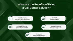 Benefits of using a call center solution.