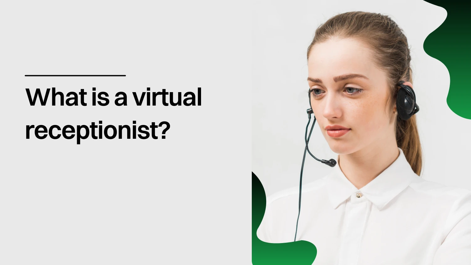 What is a virtual receptionist?