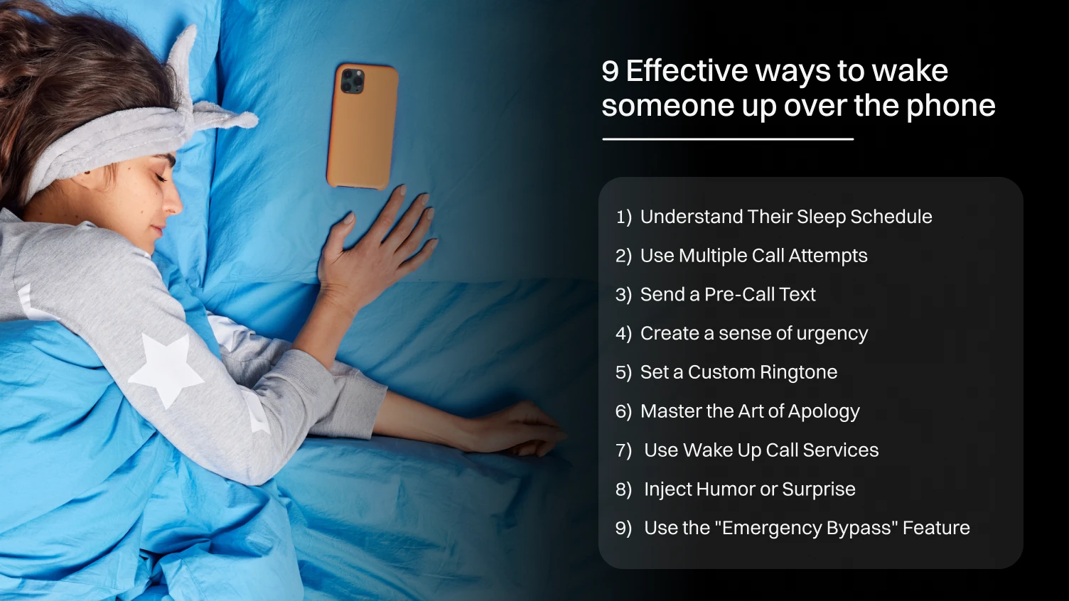 9 Effective ways to wake someone up over the phone