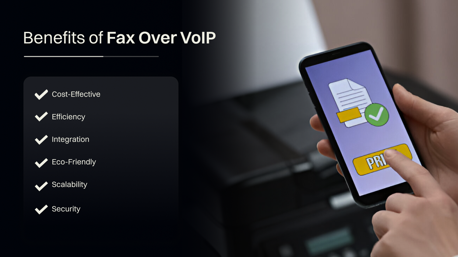 Benefits of fax over voip