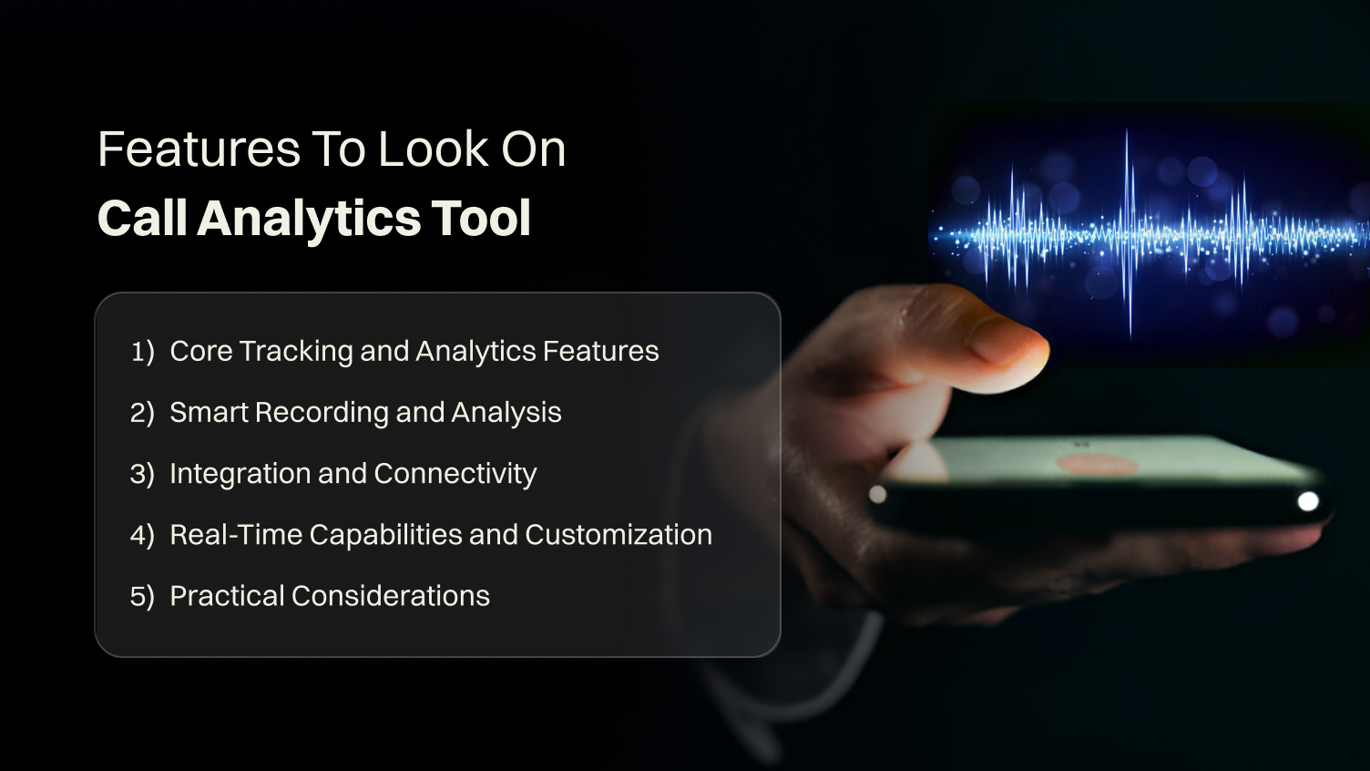 Features To Look On Call Analytics Tool