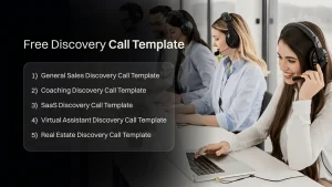 List of discovery call script templates.