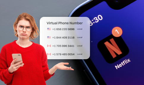 Virtual Phone Number for Netflix