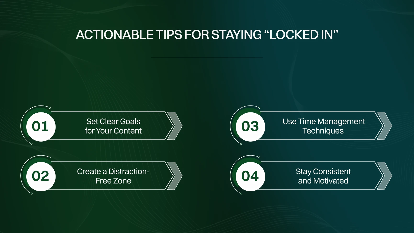 Actionable Tips for Staying “Locked In”