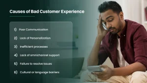 Causes of Bad Customer Experience.