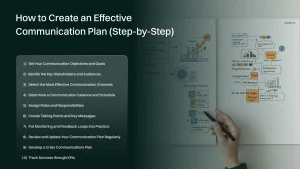 Steps to create an effective communication plan.