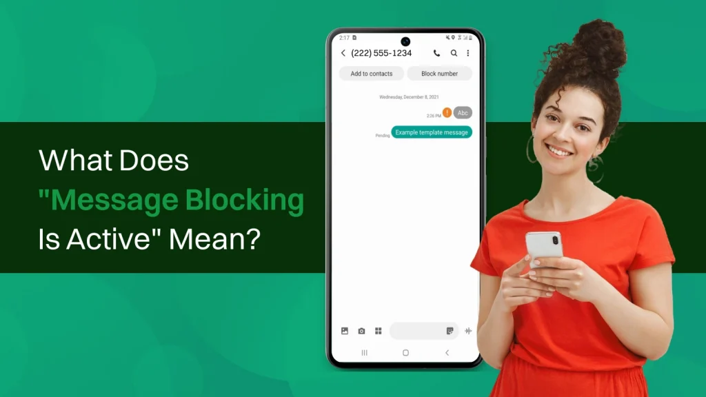 What Does Message Blocking Is Active Mean