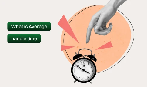 Average Handle time visual representation.