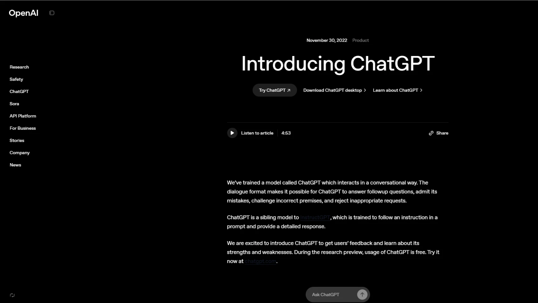 what is chatgpt
