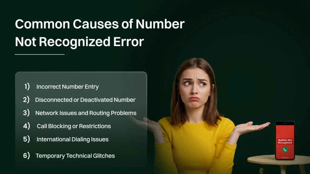 Common Causes of Number Not Recognized Error