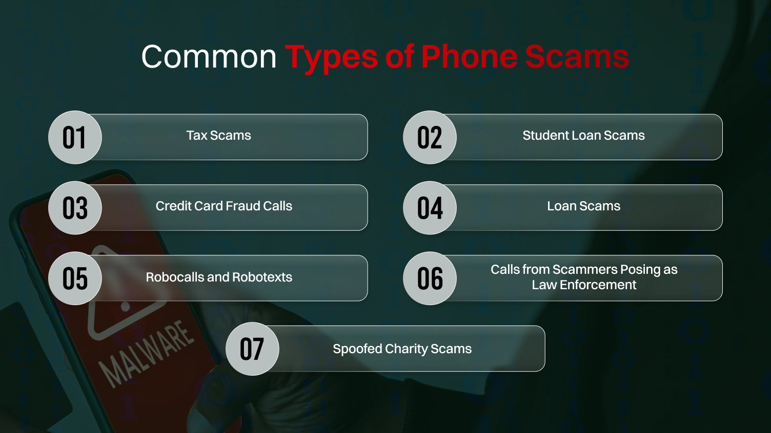 common types of phone scams.