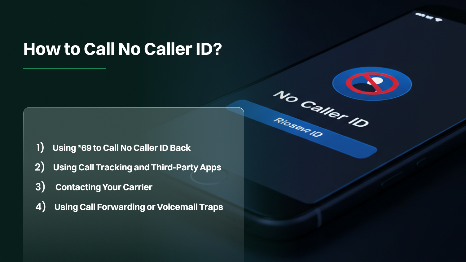 how to call no caller id.