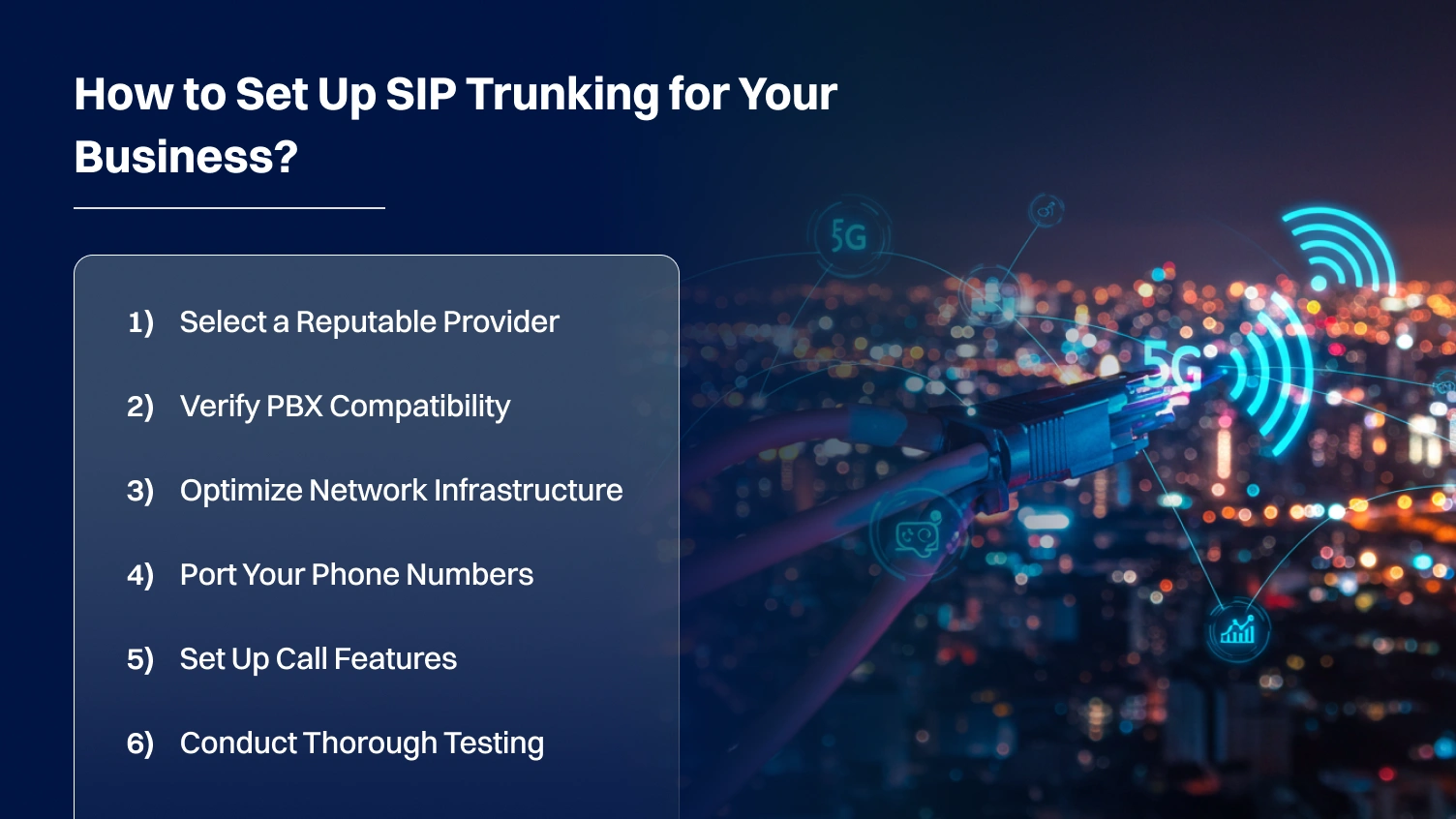 How to setup sip trunking for your businesses.