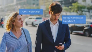 What does OFC mean? - Two people conversating with OFC in use. 