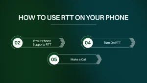 Ways to use RTT on your phone.