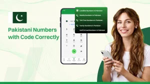 Steps to write Pakistani numbers with code correctly.