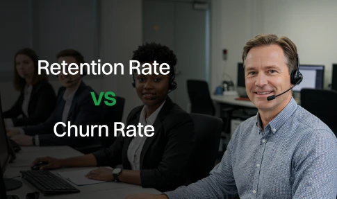 retention rate vs churn rate what's the difference.