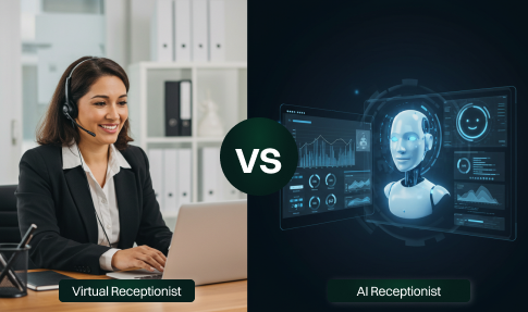 Virtual Receptionist VS AI Receptionist