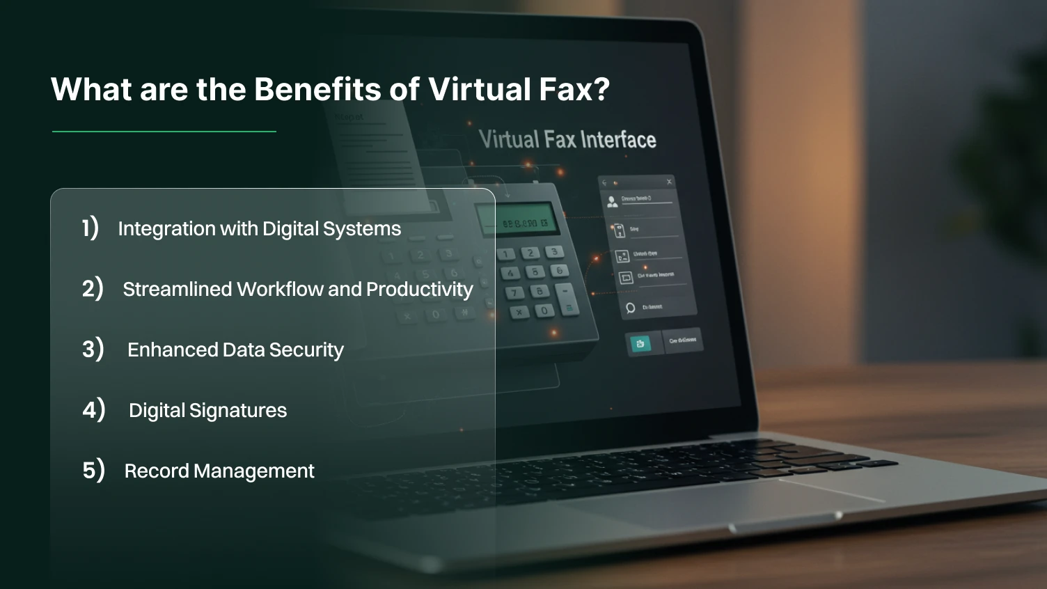 what are the benefits of virtual fax.