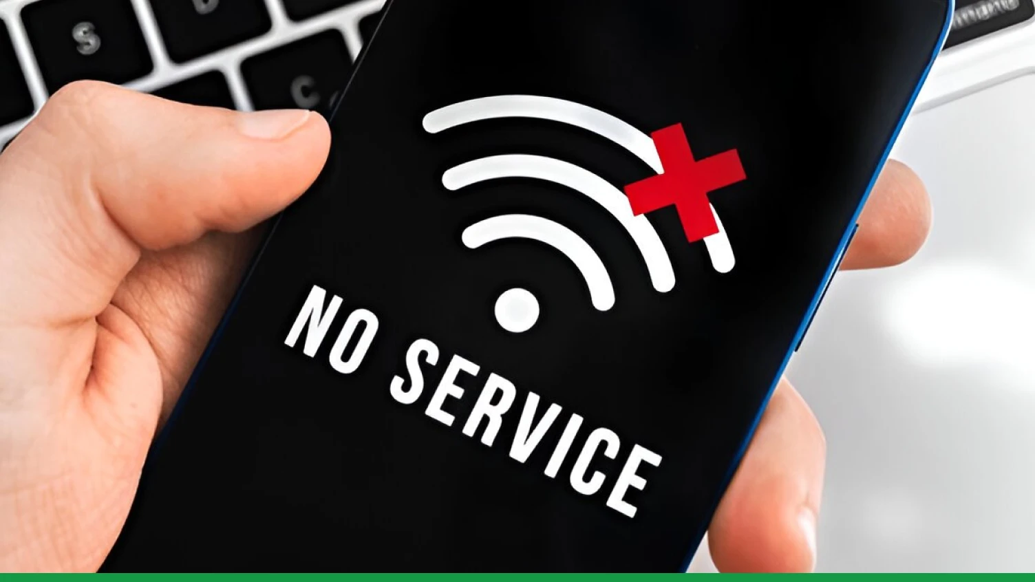 No network service on blacklisted phone.