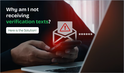 A smartphone not receiving verification texts. (Representational)