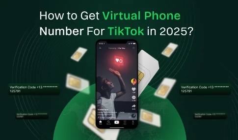 How to get virtual phone number for tiktok in 2025.