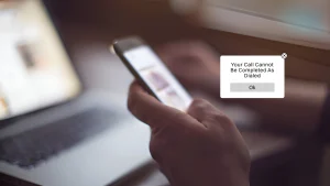 "You call cannot be completed as dialed" message being displayed in Smartphone.