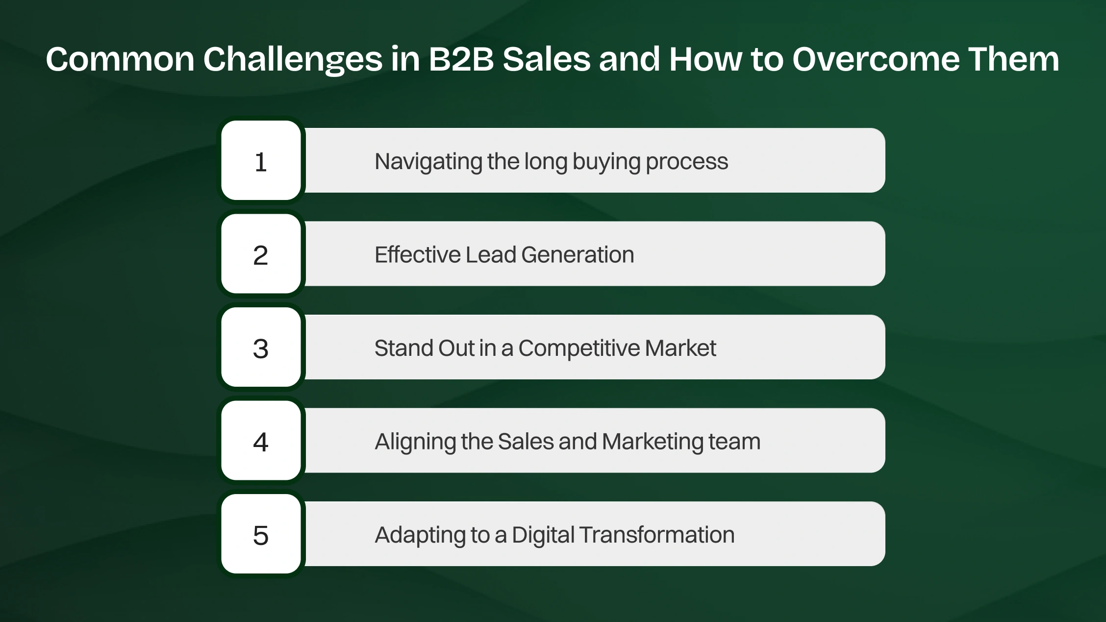 common challenges in b2b sales and how to overcome.