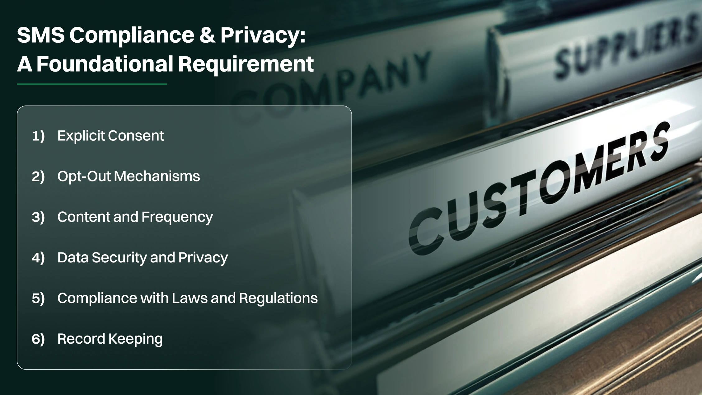 SMS Compliance & Privacy: A Foundational Requirement
