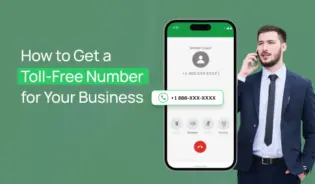 An infographic of a man holding his phone in a formal attire.