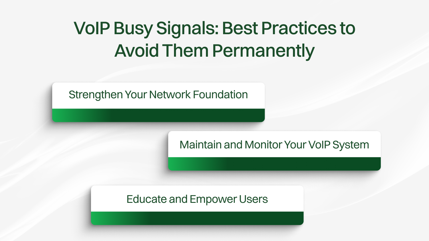 VoIP busy signal best practices