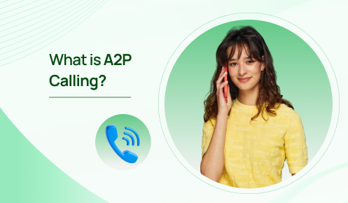 Girl in yellow dress performing A2P Calling.