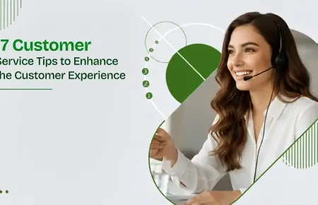 A Lady Customer Service representative in a call - Customer service tips featured image