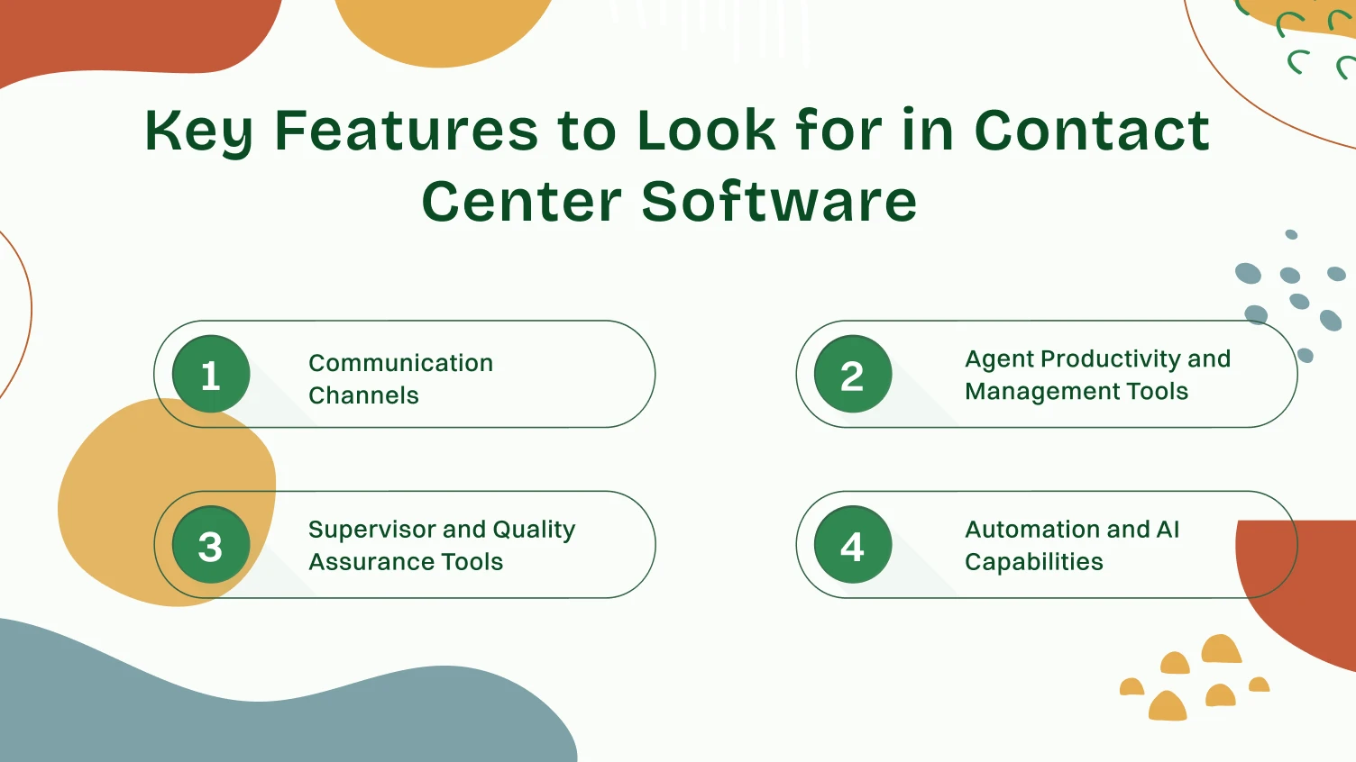 Key Features to Look for in Contact Center Software