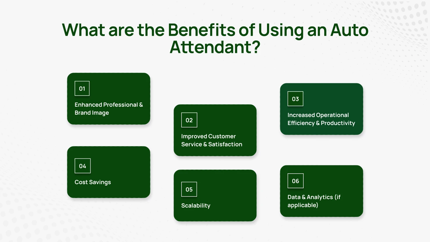 benefits of using an auto attendant 