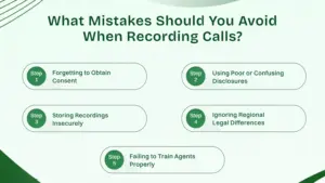 Mistakes you should avoid when recording calls.