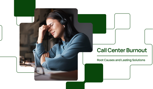 A girl Experiencing Call center Burnout - Featured image