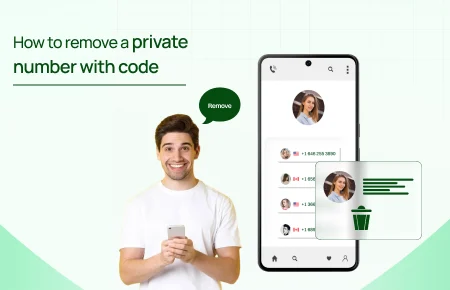 How to remove private number with code?