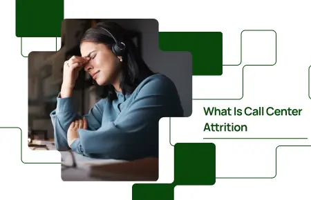 Girl getting frustrated after facing call center attrition.