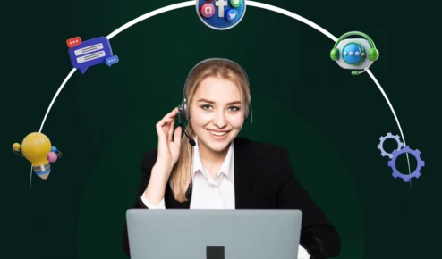 This image shows what is digital customer service.