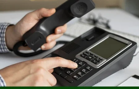 This picture shows a what landline number.