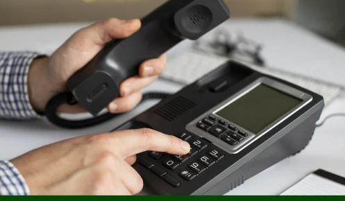 This picture shows a what landline number.