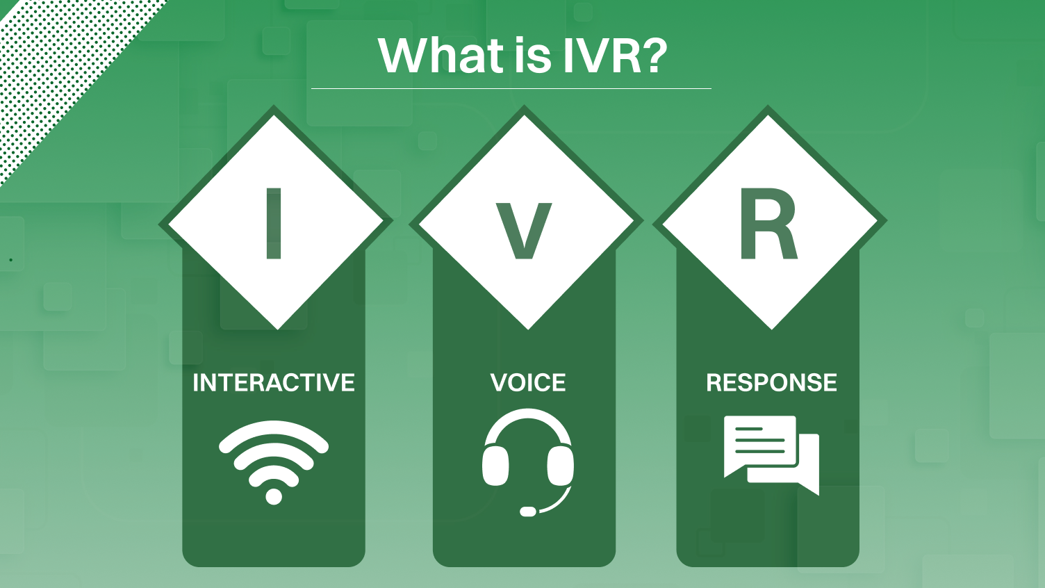 What is IVR?