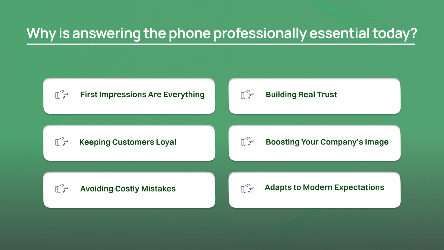 Why is answering the phone professionally essential today?