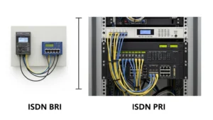 Pictorial differentiation of ISDN line type - bri and pri